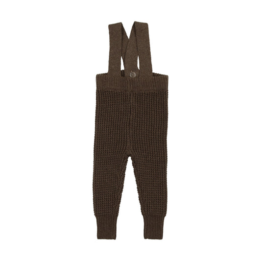 Lil Legs Waffle Knit Long Overalls