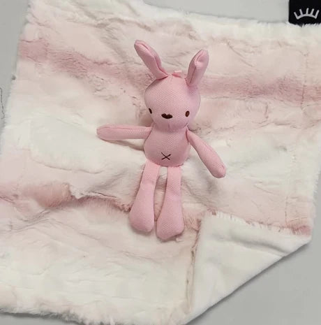 Winx & Blinx Ombre Blush Pink Bunny Mini Minky lovey