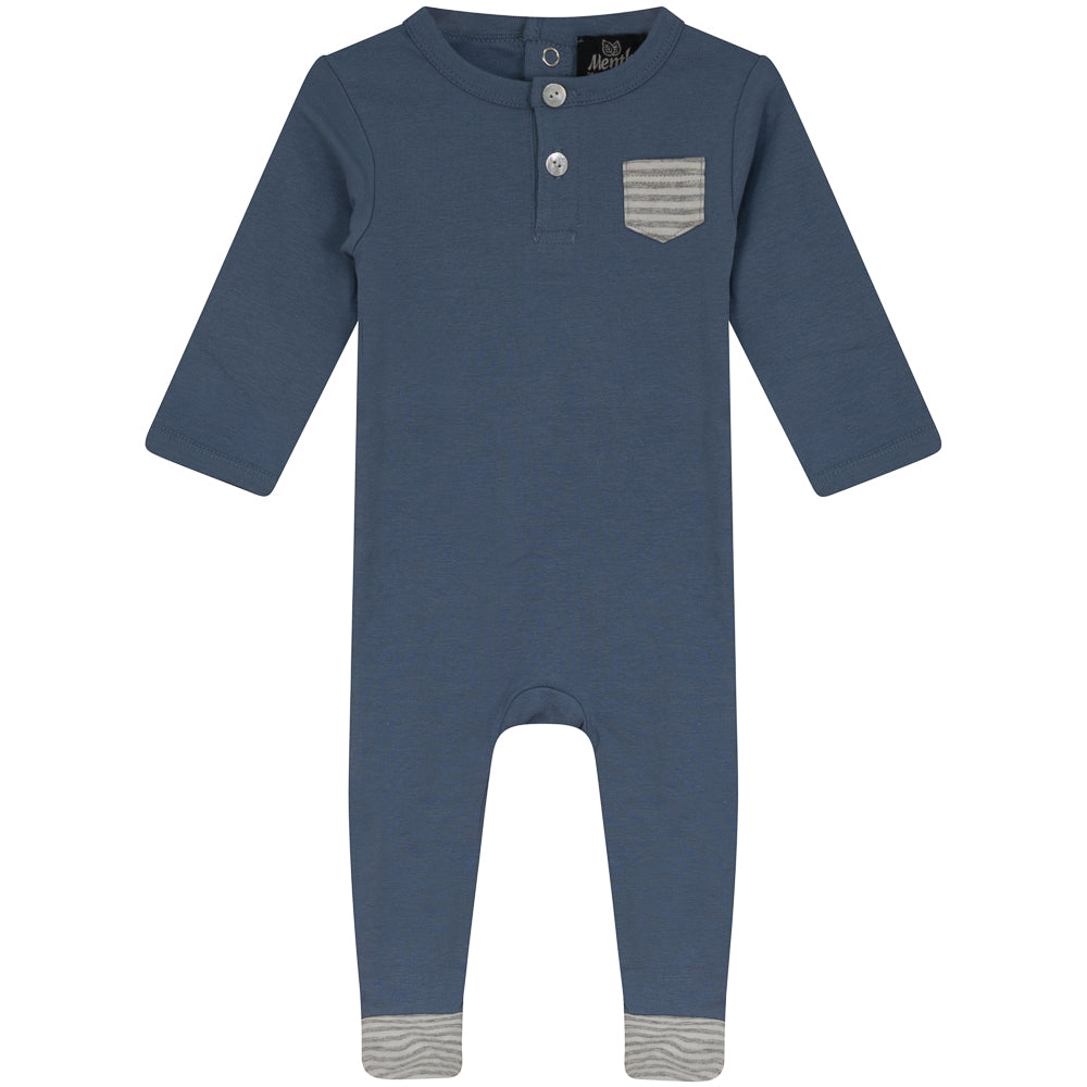 Menthe Henley with Pocket Footie