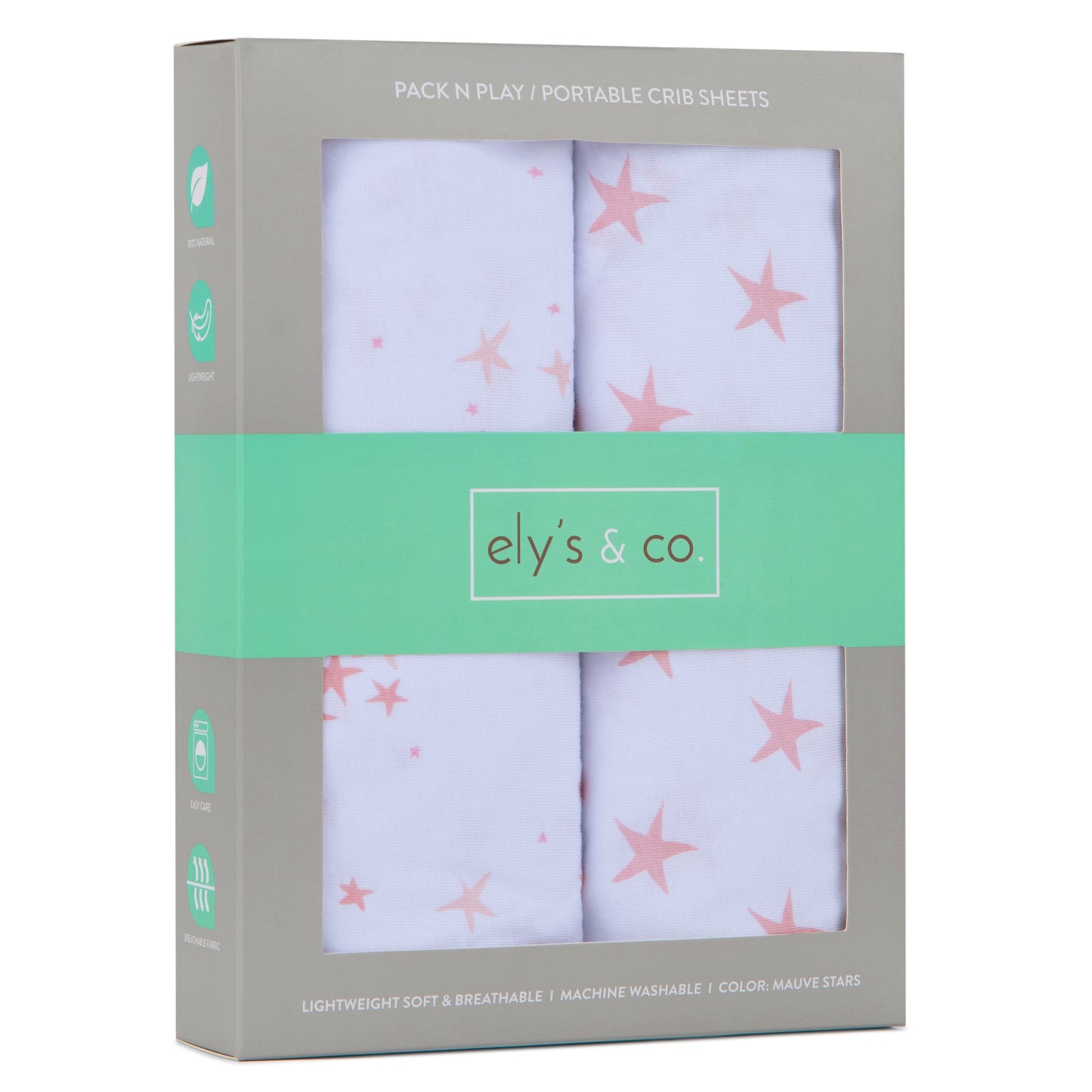 Ely's & Co. Pack N Play Sheets (2 Pack)