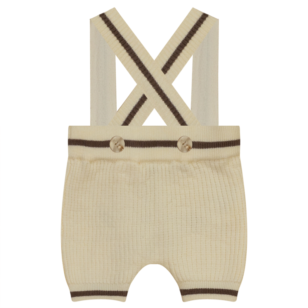 No18 Waffle Knit Overalls