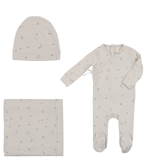 Lil Legs Nature Print Wrapover Footie Collection
